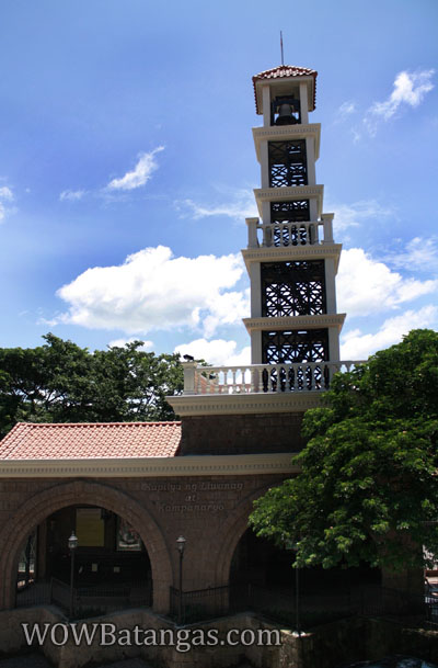 bellfry at santissima trinidad church batangas city