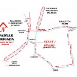 Padyak Brigada (Ibaan, Batangas) route map