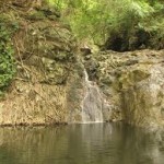 Ilijan Falls' lowest rock bowl