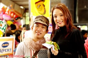 Richard Perez, one of the festival participants, and Ms. Emily Katigbak of Beautiful Batangas
