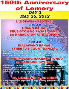 day 3 - 150th Founding Anniversary of Lemery, Batangas
