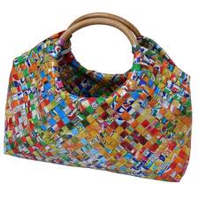 recycle plastic wrappers into stylish eco bag