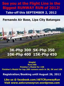 AETC Runway Run - Lipa City, Batangas