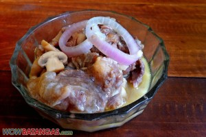 Filipino dishes - beef and mushroom stew
