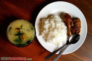 Filipino dishes - gulay na mais na may malunggay at kalabasa