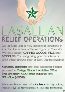 DLSL relief operations