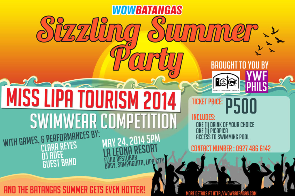 WOWBatangas Sizzling Summer Party 2014 Details