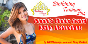 Binibining Tanauan 2014 People's Choice Award