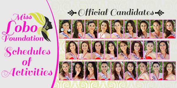 Miss Lobo Foundation 2015 Schedule Of Activities Ang Official Website Ng 5157