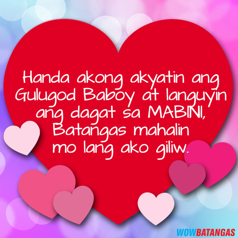 Batangenyo Valentine's Hugot/Chessy Lines | WOWBatangas.com - Ang ...